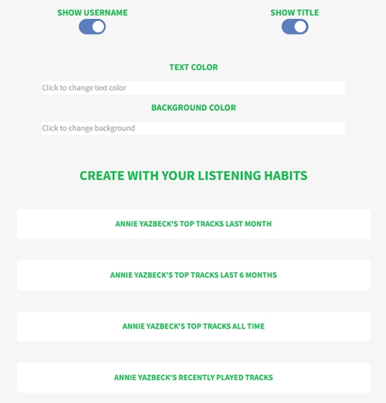 customize spotify dna