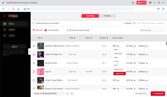 customizer apple music settings tunefab