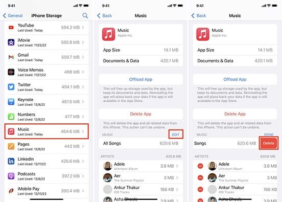 mass undownload songs on apple music iphone
