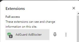 disable ad blocker