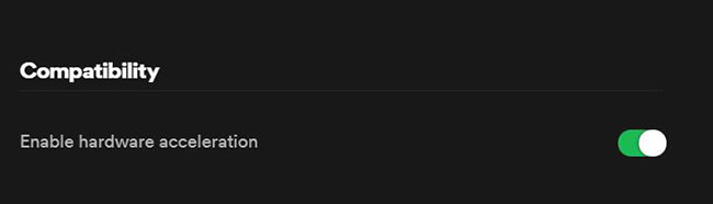 disable spotify hardware acceleration