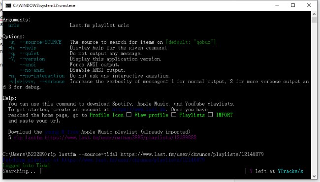 download apple music via lastfm and streamrip