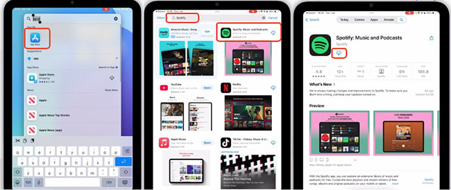 download spotify on ipad from app store