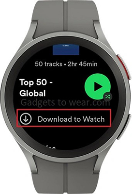 download spotify playlist to pixel watch