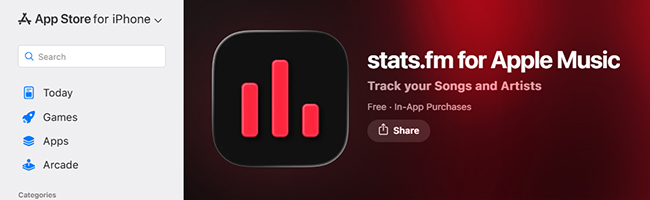 download stats fm for apple music