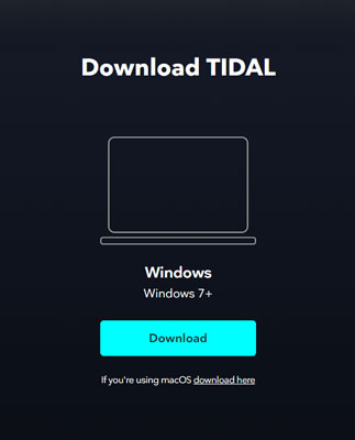 choose to download tidal mac app