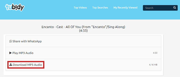 tubidy mp3 download website