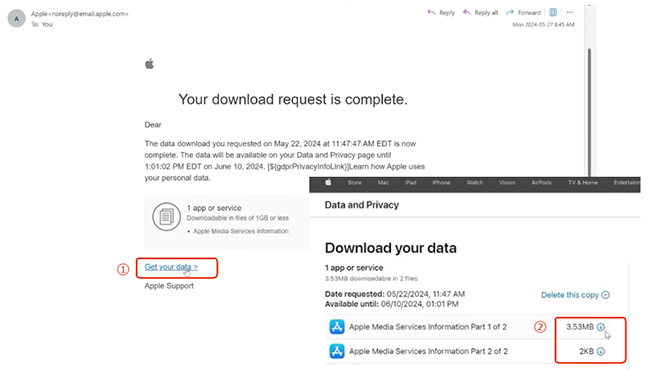download your apple music data