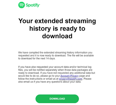 download your spotify extended streaming history
