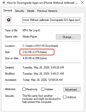 downloaderto unplayable files
