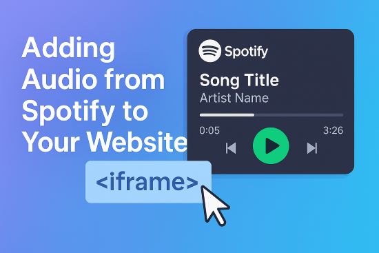 embed spotify content to website
