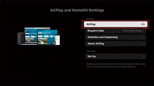 enable airplay on roku
