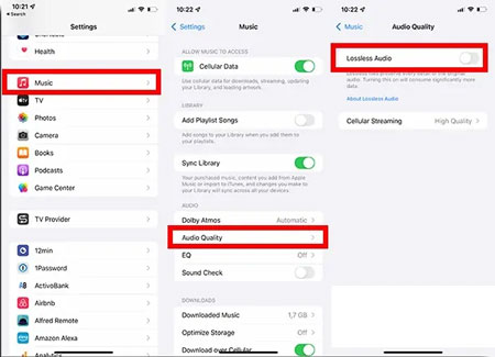 enable apple music lossless to make apple music louder