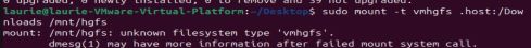 encountered error related to vmware tools