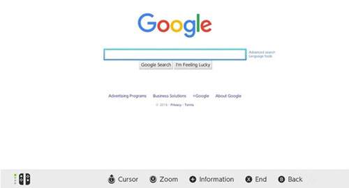 enter google on switch