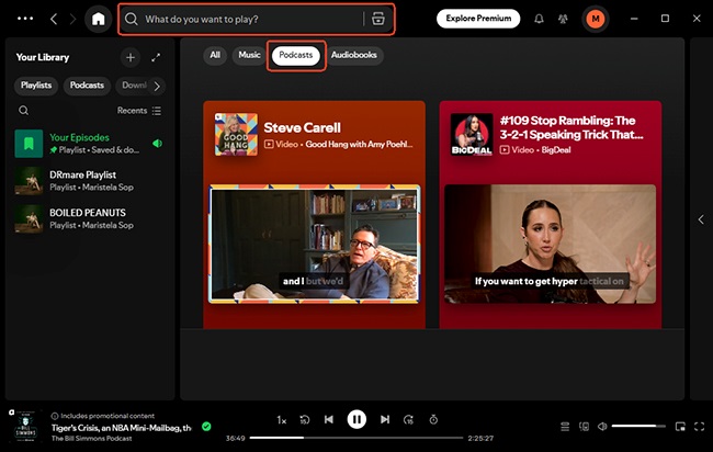find spotify podcast to download