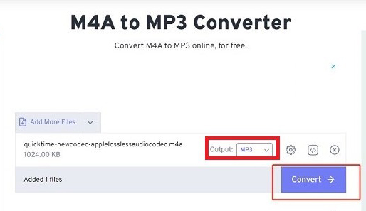 convert m4a to mp3 freeconvert