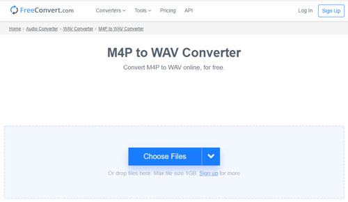 convert m4p to wav online free