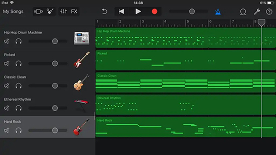 garageband to record music on spotify iphone