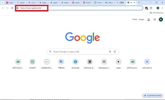 open apple music on web browser