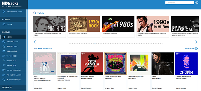 hdtracks to get wav files