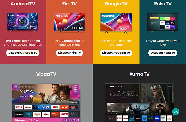 hisense smart tvs