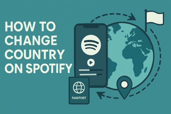 how to cahnge country on spotify