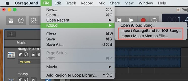 add apple music to garageband