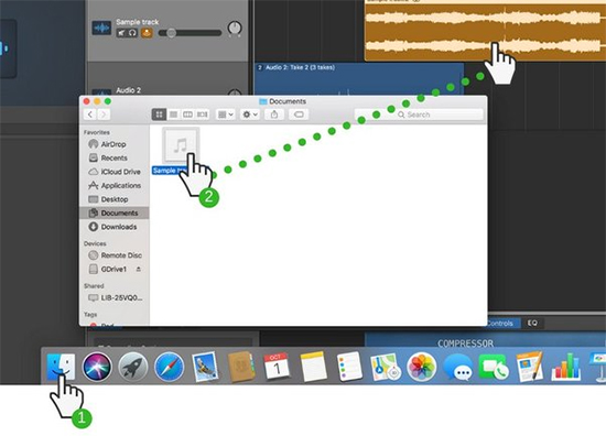 import song from itunes into garageband mac