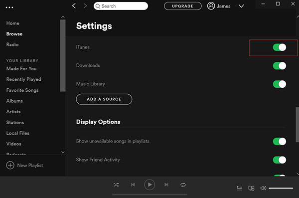 import itunes playlist to spotify
