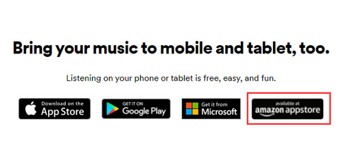 install spotify app on kindle fire from website