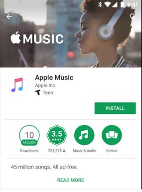install apple music app for android