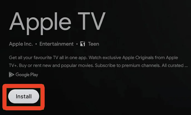 install apple tv on chromecast enabled device