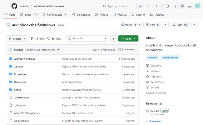 install audiobookshelf on windows