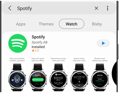 download spotify on galaxy watch on phone