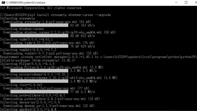 install streamrip on wins