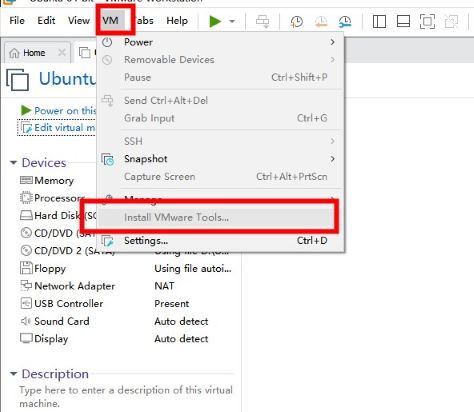 install vmware tools