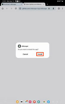 install xmanager on android