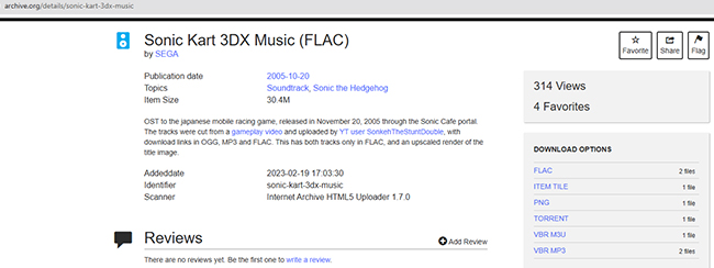 internet archive free online flac music download