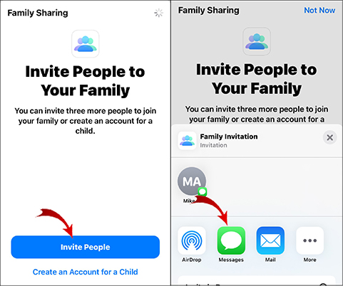 add someone to apple music family plan