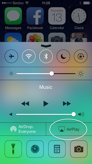 open airplay on ios