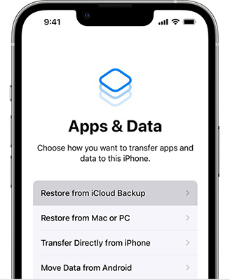restore your iphone from icloud backup