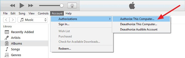 authorize this computer itunes
