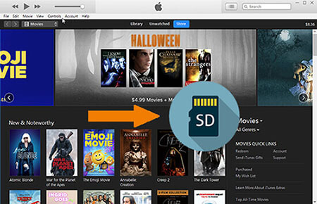 download itunes movies to sd card
