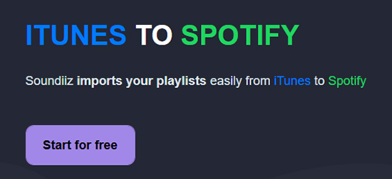 soundiiz itunes playlist to spotify converter
