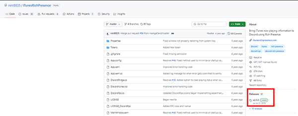 latest version of itunesrichpresence