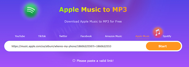 keepvid apple music to mp3 online not working