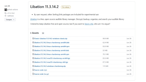 libation download packge