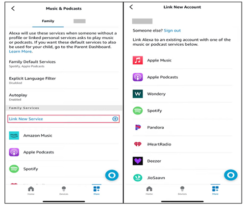 link apple music to alexa