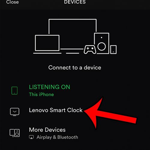 listen spotify on lenovo clock through spotify connect